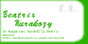 beatrix murakozy business card